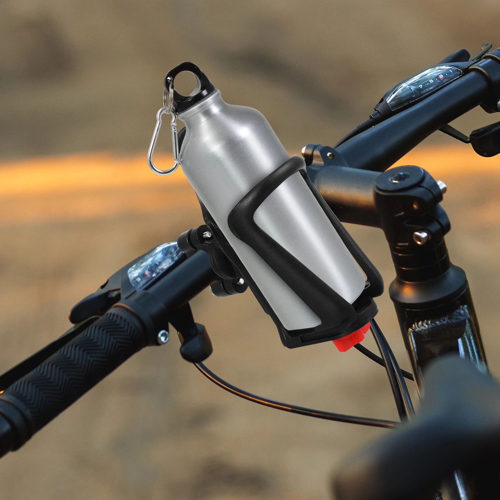 

Adjustable Water Cage Universal Lightweight Cycling Cup Holder Rack Sturdy Durable For Road Mountain Bikes No Screws Long