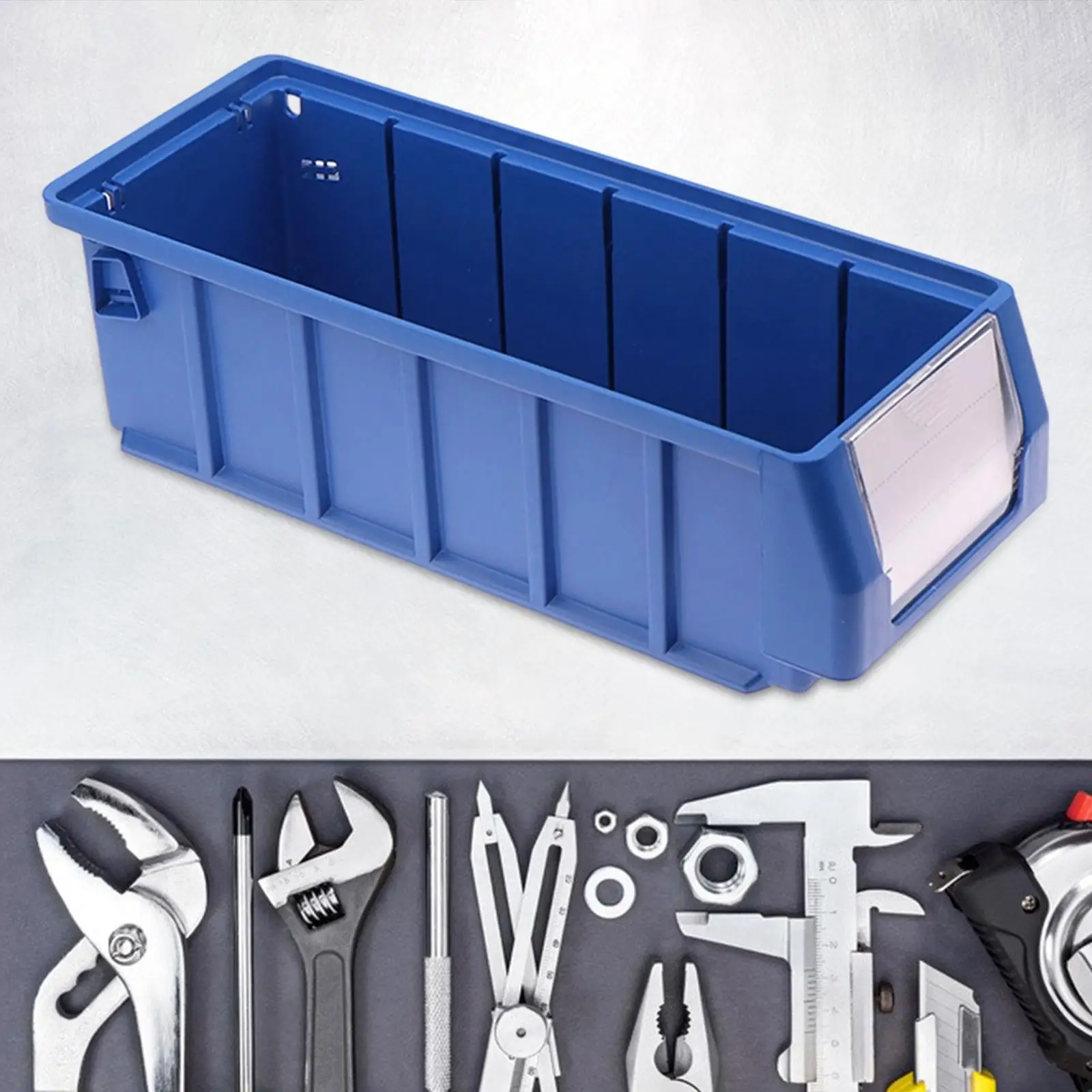 Штабелируемый ящик для хранения, портативный органайзер, ящик для хранения, органайзер с винтами, контейнер для верстака, офиса, гаража, кладовой, инструменты для ногтей