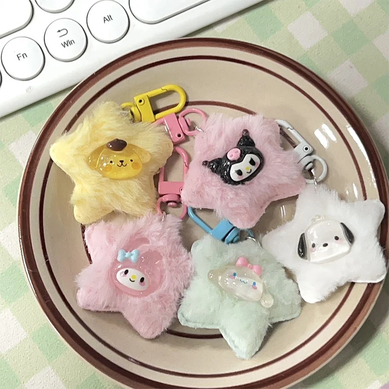 

Sanrio Мультфильм Плюшевая искусственная Мягкая кукла игрушка рюкзак Подвеска Украшения Подарки