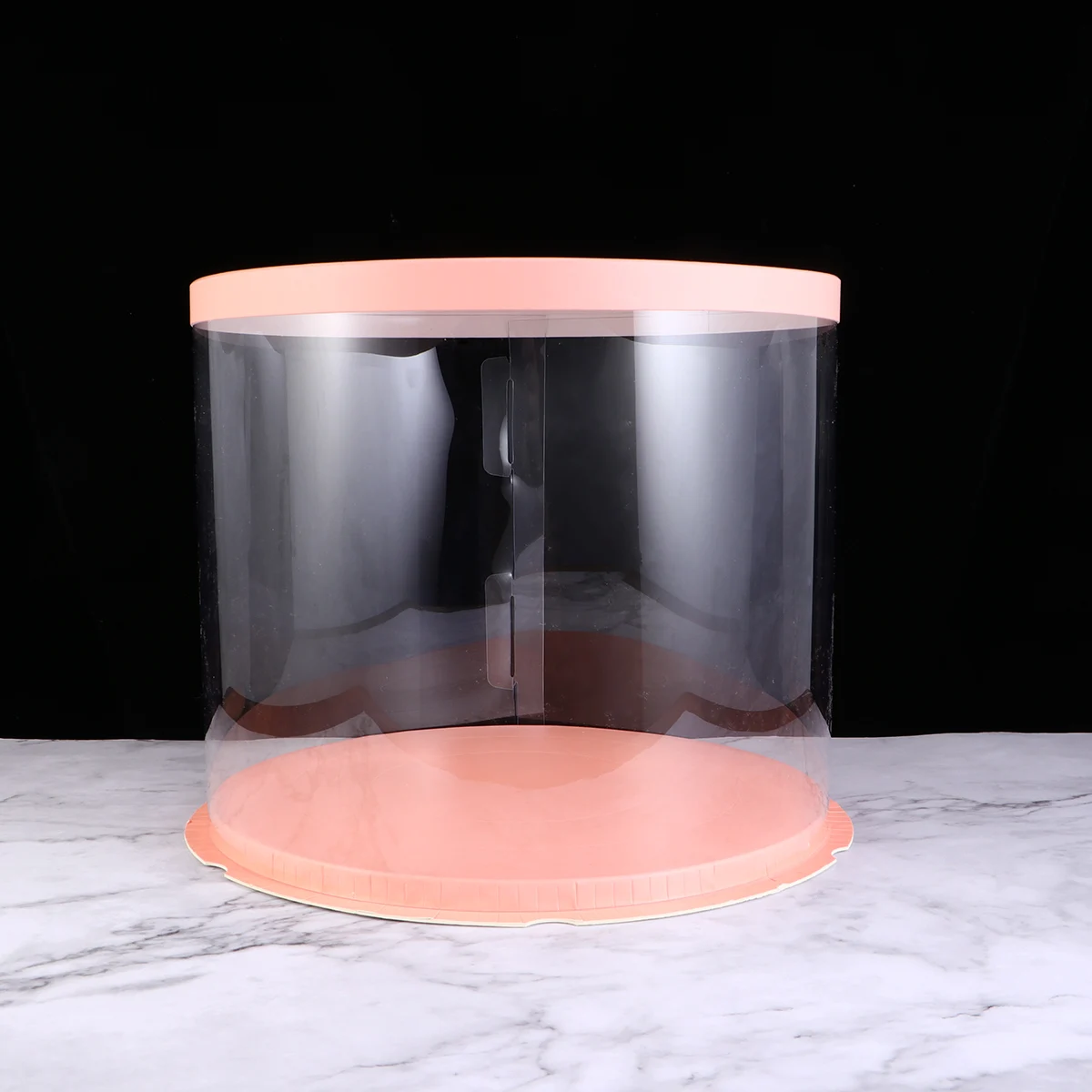 

Cake Box Packaging Dessert Layer Transparent Carrier Holder Cover Bakery Boxes Storage