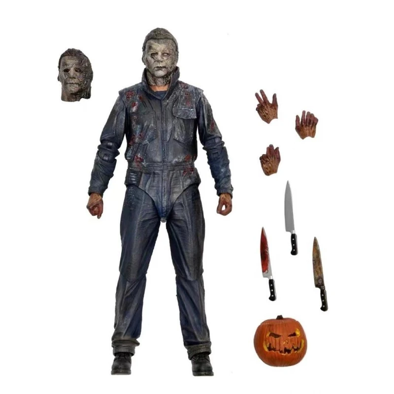 Neca 60651 Halloween Terminator Michael Myers Scale Figure Character Model Statue Ornament Dolls Kids Toys Halloween Gifts