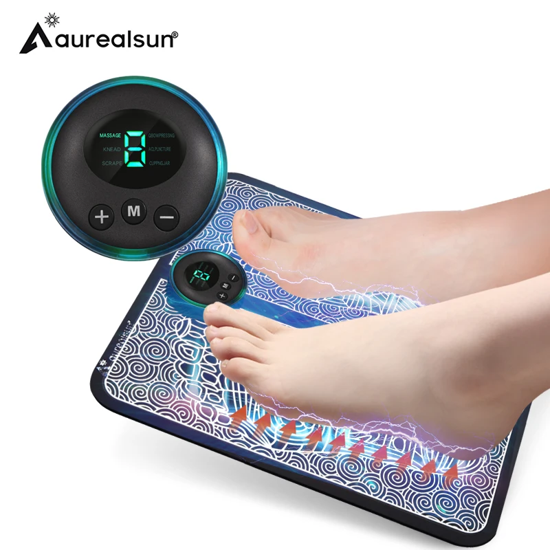 EMS Massage Health Care Foot Massager Mat Massageador Pes  Muscular Electric Feet Reflexology Deep Relax Saude Tens Fisioterapia