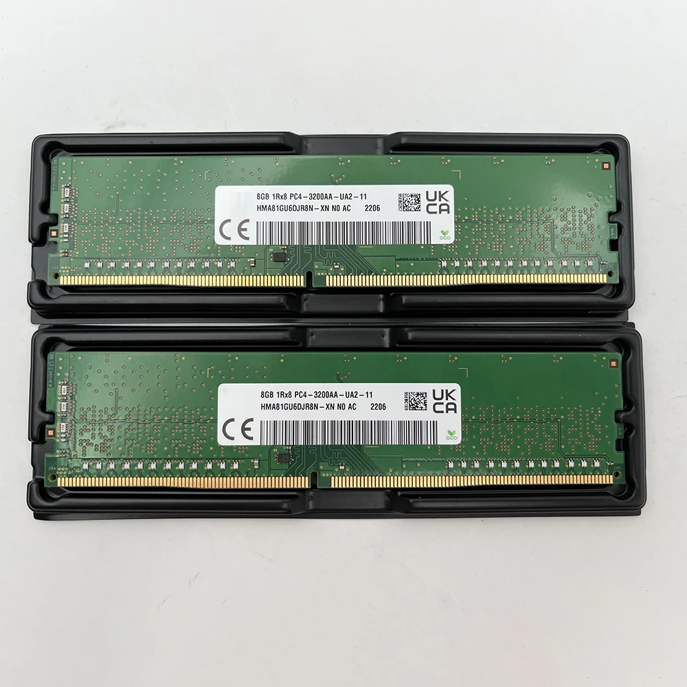 1PCS RAM For SK Hynix 8GB DDR4 3200MHz 1RX8 PC4-3200AA Desktop Memory HMA81GU6DJR8N-XN