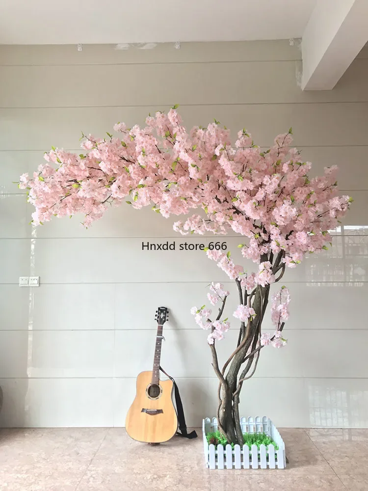 

Large artificial cherry blossom tree wishing peach blossom shopping mall hotel decorative window landscaping tree fake tree