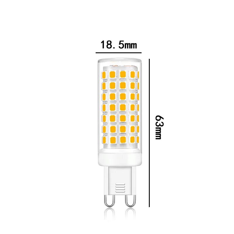 Dimmerabile G9 G4 E12 E14 E17 lampadina a LED 3000k 4000k 6000k AC110V/220V luce di mais 8W lampadario a sospensione luce sostituire 100w alogeno