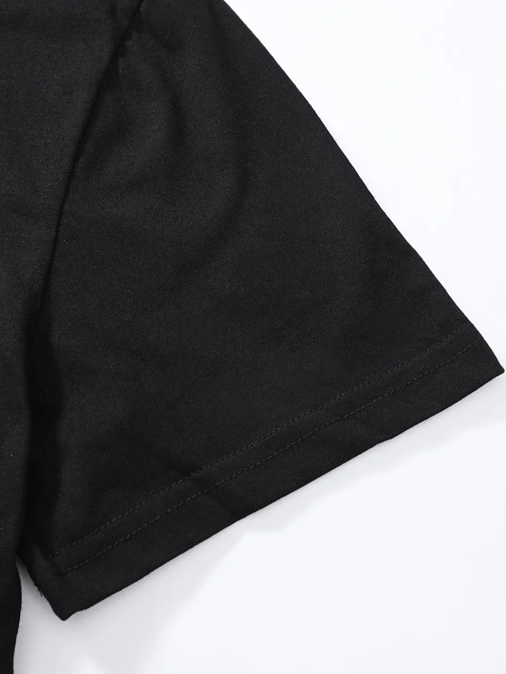 Europäisches und amerikanisches Herren-Sommer-T-Shirt mit Gothic-Buchstaben- und Figurendruck, bequem und atmungsaktiv, Rundhalsausschnitt, Outdoor-Street-Top – Detail 12