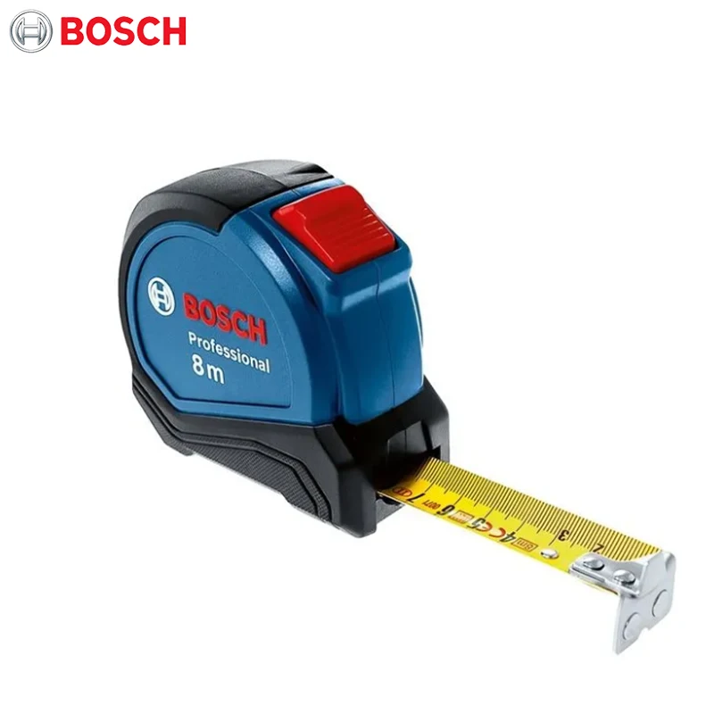 Bosch 8M Magnetic Steel Tape Measure Double-Sided High-Definition Wear-Resistant Household Industrial Measurement Tape Measure