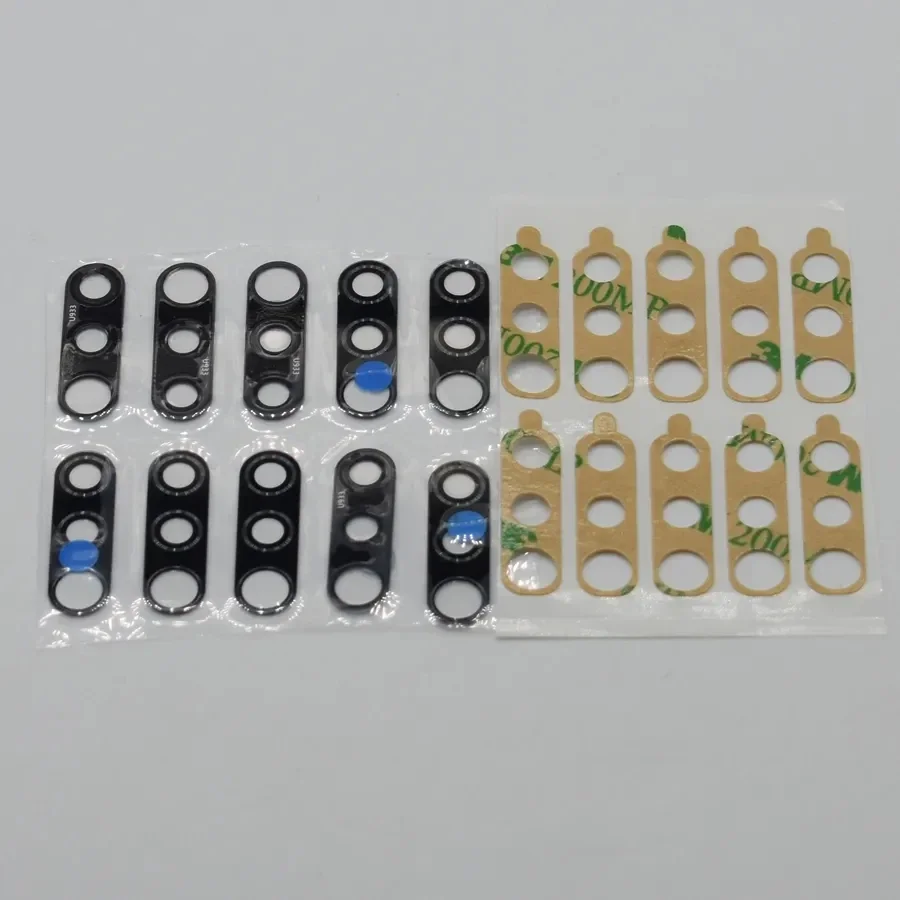 10Pcs Back Rear Camera Glass Lens With Glue Ahesive For Samsung A10 A20 A30 A40 A50 A60 A70 A80 A90 A10S A20S A30S A40S A50S