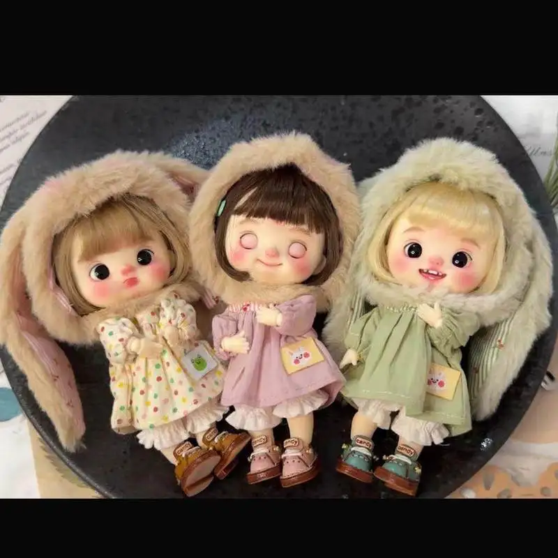 Poupée Ob1 Originale avec Yeux Mobiles, Tête de Bébé BJD Convertible, Ensemble Cadeau Tendance, 12 Points, KXDoll, Cadeaux pour Filles, Nouveau Produit, Prévente