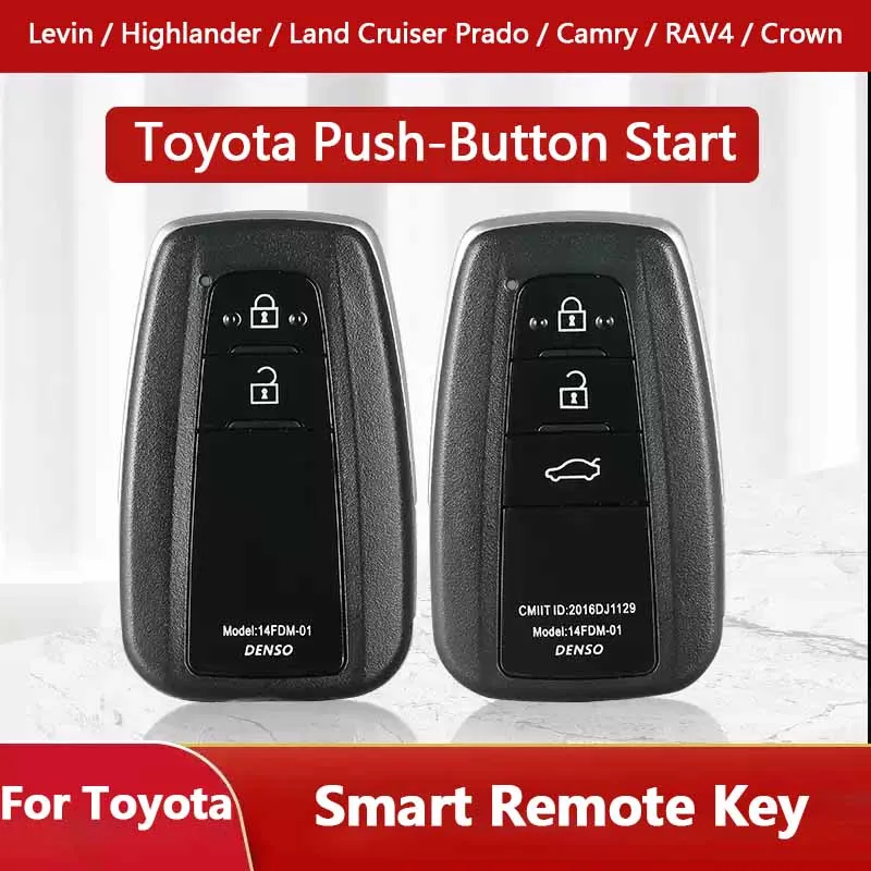 For Toyota Series Corolla Levin RAV4 Camry Highlander Reiz Avalon Original Style Smart Remote Key Keyless Entry System