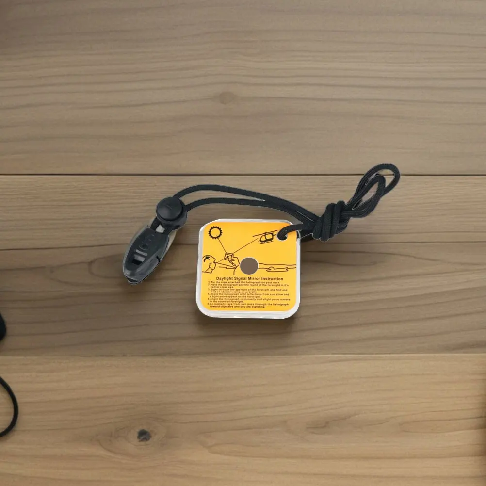 

2Pcs Outdoor Survival Signal Mirror Multifunction Reflective Rescue Portable Emergency Camping Hiking Kayaking Tool