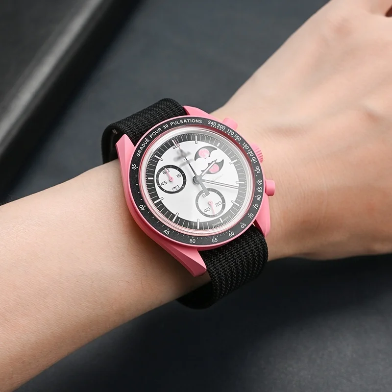 حزام نايلون واحد عالمي مقاس 20 مم لكواكب أوميغا مونسايتش - شريط ترقية ناعم ومريح بدون خدش