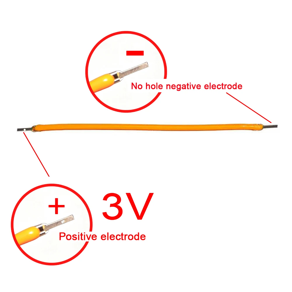 10PCS LED Flexible Filament DC3V  80mm 130mm 255mm 300mm 460mm DIY COB Soft Filament Edison Bulb Lamp Diode Parts Home Decor