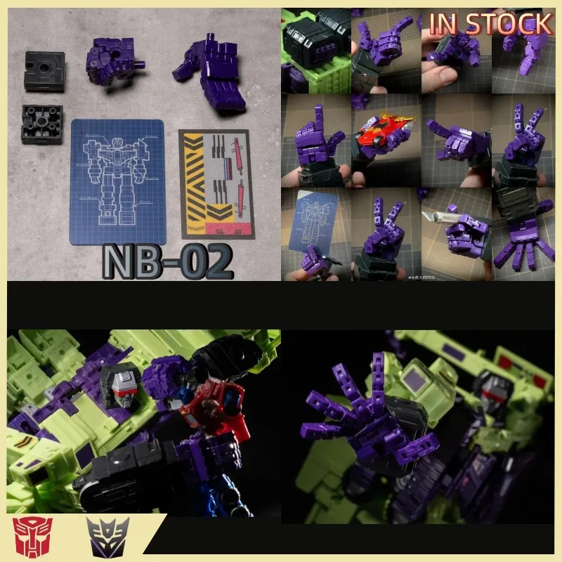 【IN STOCK】New Bee NB-02 NB02 Movie SS86 Hercules Accessory Pack Hands-On Sticker ABS Hand of Destruction Transformed Toys