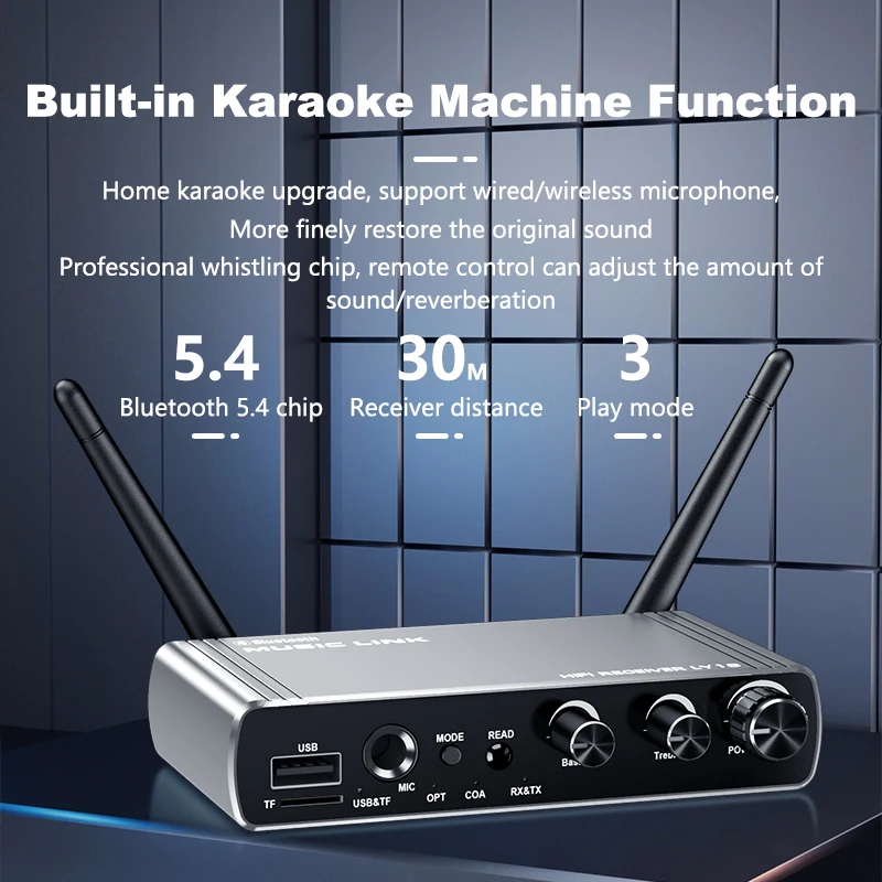 5.4 bluetooth receiver bluetooth transmitter audio adapter coaxial optical hifi transmitter 5.3 microphone