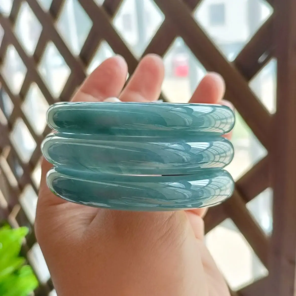 Inner Diameter 55-63mm Natural Blue Water Jade Bracelet with Ice Seed Jadeite Bangle For Both Men's Gift Women Jewelry Drop Ship
