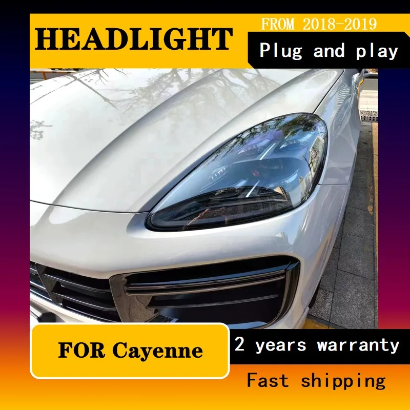 

Car Styling for Porsche Cayenne Headlamp 2018-2023 Cayenne Headlight DRL Turn Signal High Beam Projector Lens