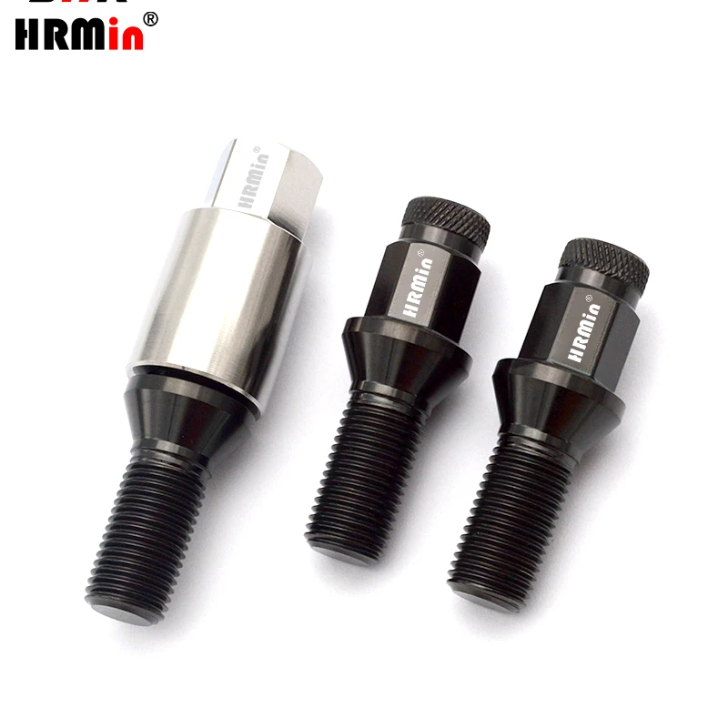 HRMin Gr.5 titanium Cone seat anti-theft wheel bolt titanium bolt M14*1.25*28mm For BMW MINI Rolls-royce