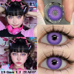 EYESHARE New Colored Contacts Lenses 1pair Cosplay Anime Lenses Blue Eyes Contact Lenses Purple Lens Yearly Green Contact Lenses