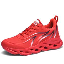 Mens Running รองเท้ารองเท้าผ้าใบแฟชั่น Multi-กีฬากลางแจ้งน้ำหนักเบา Shock-Absorbing รองเท้ารองเท้า