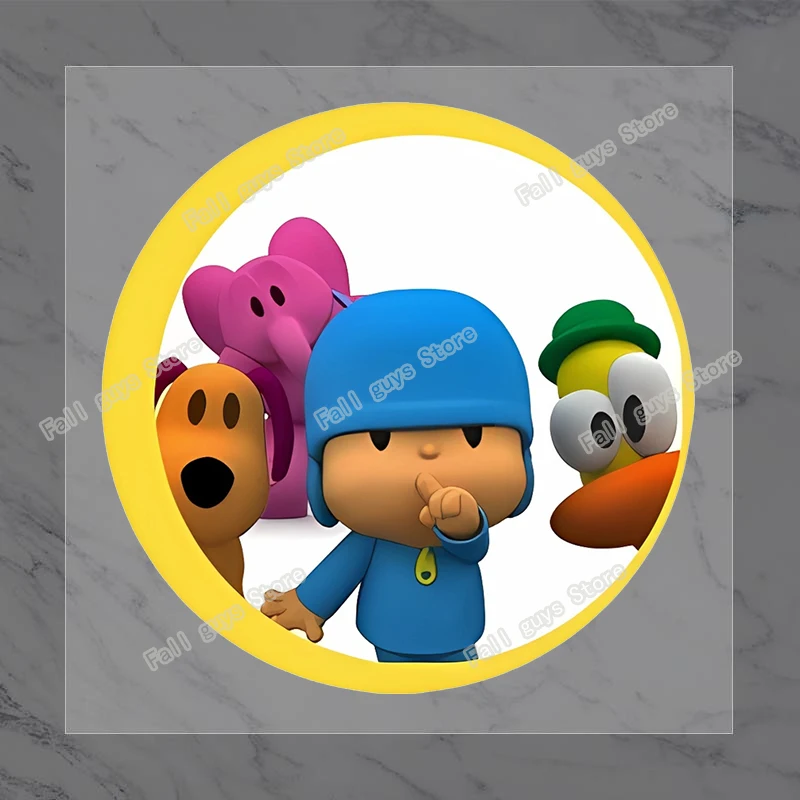 Pocoyo Wärmeübertragungsaufkleber Niedliches Elly Pato Shirt DIY Dekoration Applikation Cartoon Bügelaufkleber Lustiges Geburtstagsgeschenk – Detail 13