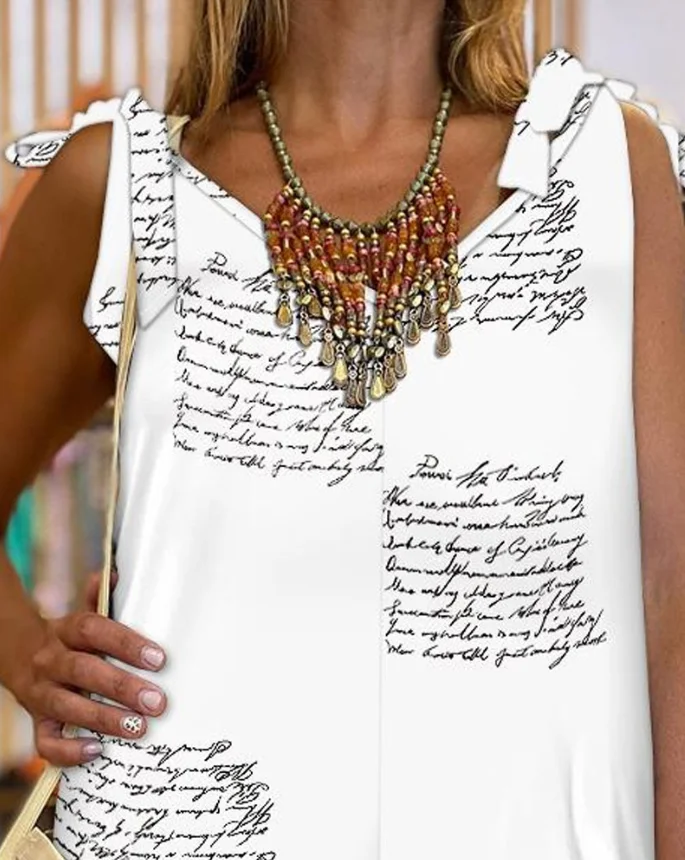 Letter Printed V-Neck Lace Up Detail Jumpsuit Casual Loose Short Straight Leg Jumpsuit Women's Summer Casual Daily Jumpsuit