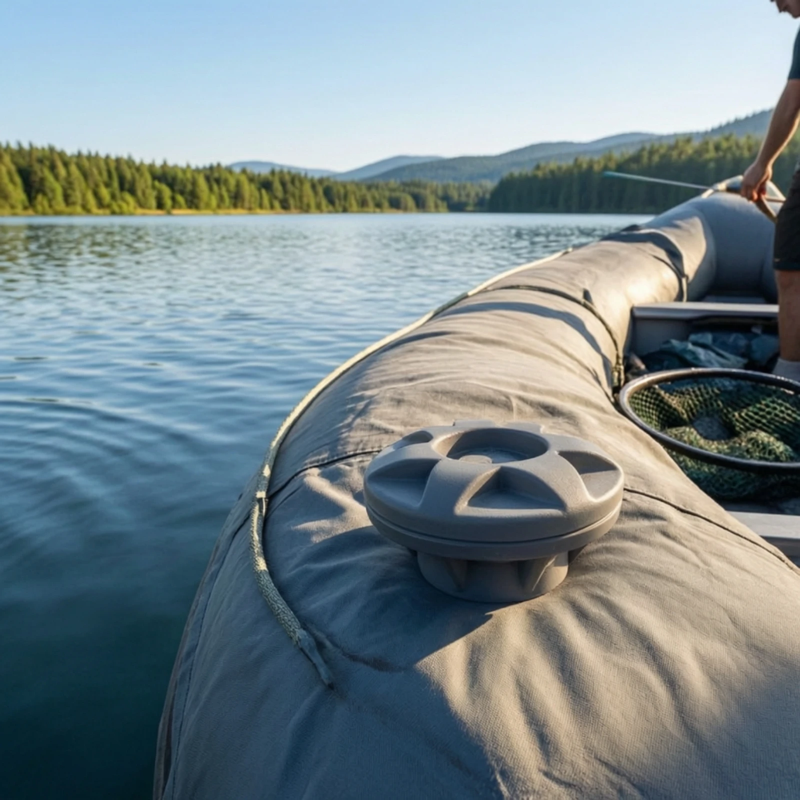 Inflatable Boat Valve Plastic Raft Valve Easy to Fit One-Way for Rafts, Kayaks view 2