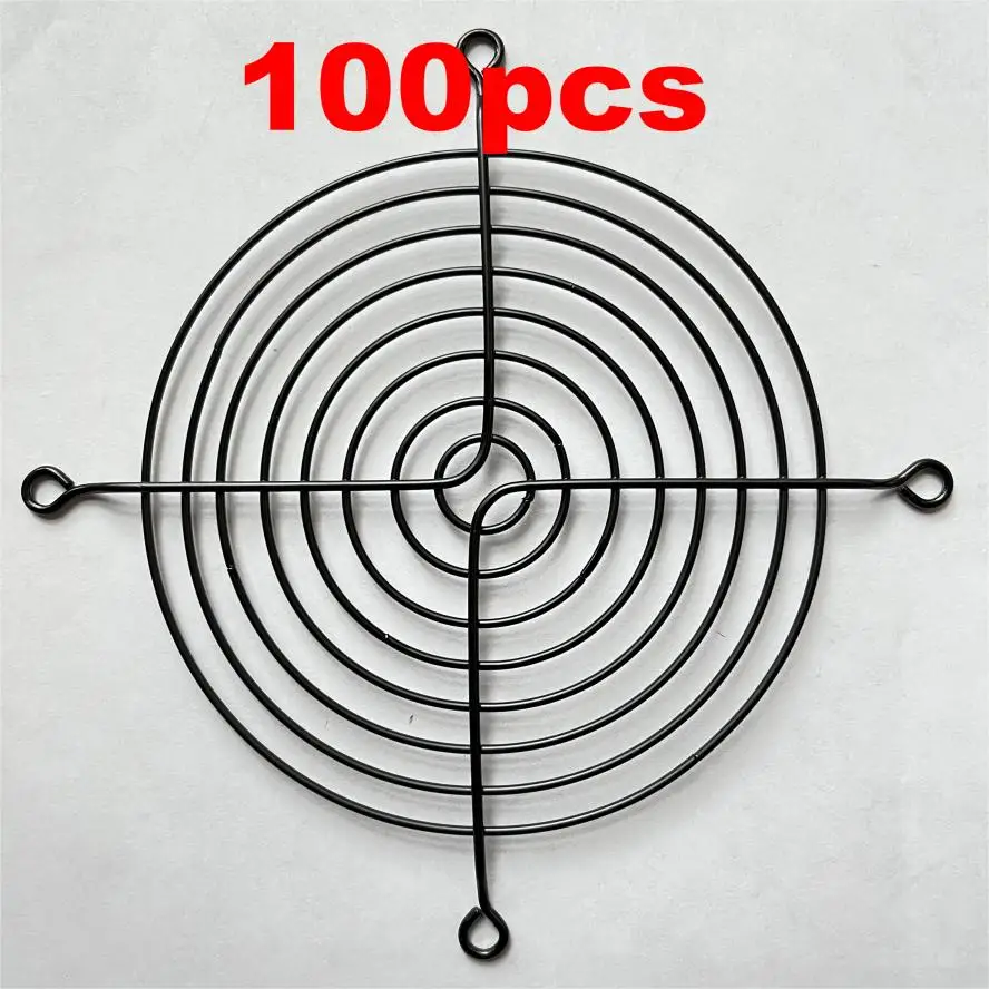 Imagem -02 - Funplaysmart 100 Pcs Fan Grille 120 mm Computer Cooling Fan Protection Grid Black Metal Safety Cover