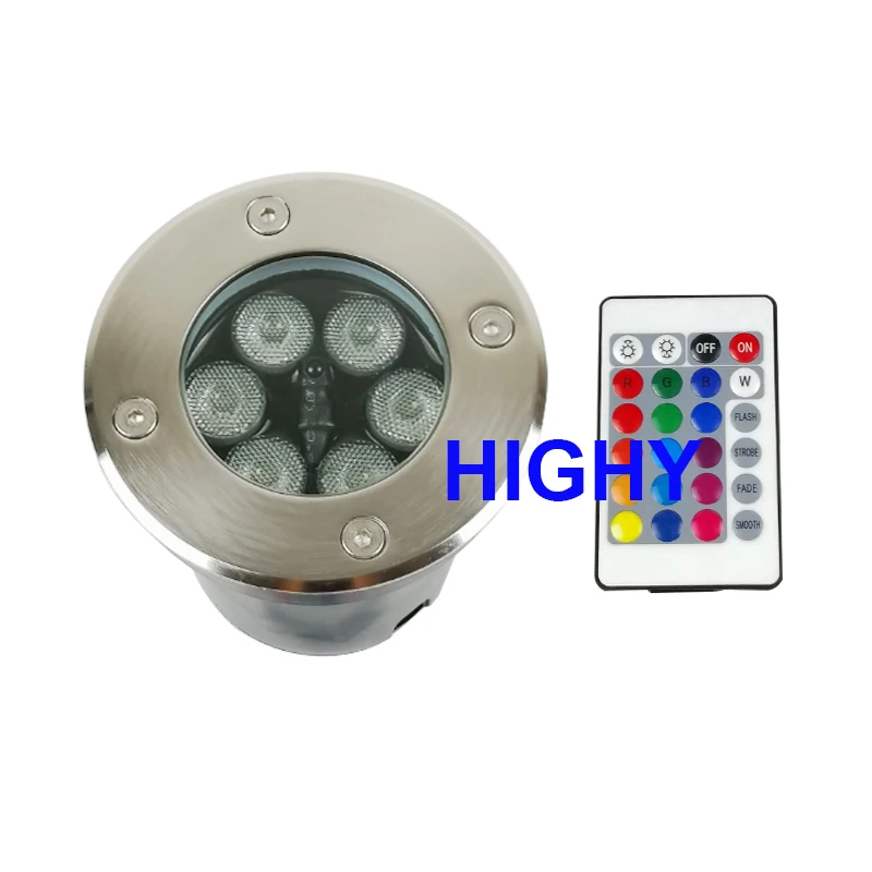 RGB With remote control LED Underground light 9W12W led Floor Lamp Outdoor Ground Spot Landscape Garden Square Path Buried Yard