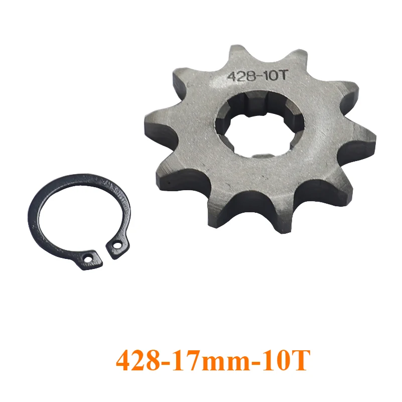 Front Engine 428# 17mm 10T-19T Sprocket For KAYO BSE SSR SDG Dirt Pit Bike ATV Quad Go Kart Moped Buggy Scooter Motorcycle