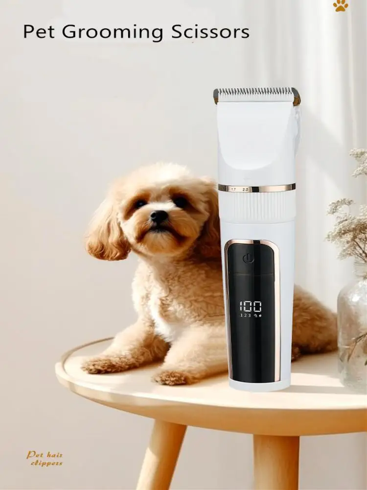 Professional Pet USB Rechargeable Electric Groomer 3W Large Dogs, Curly Coated Dogs, Long Hair Cats Electric Animal Shaver