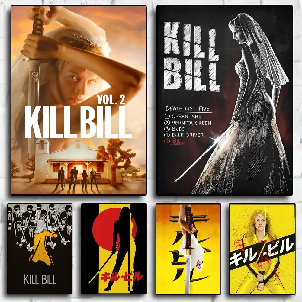 Movie K-Kill Bill Poster Trendy Wall Art Good Sticker Printed on PP Paper for Coffee Office Bar Decoration Best Gift
