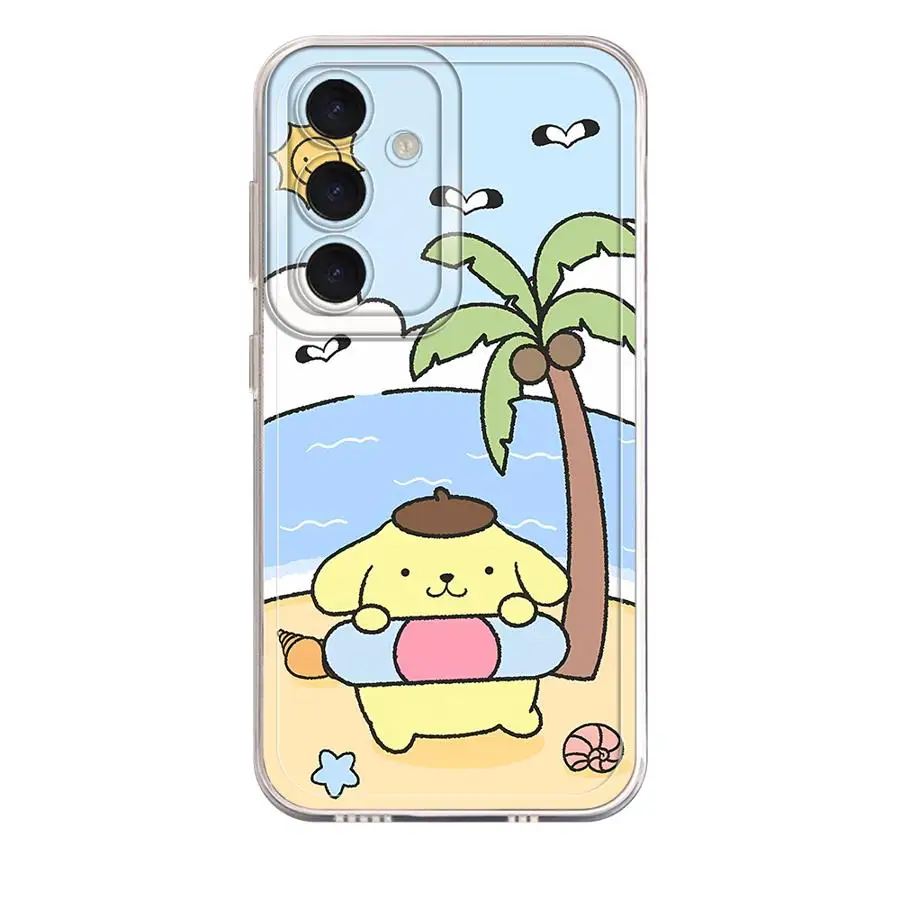 Sanrio Melody Kuromi funda de teléfono suave transparente para Samsung Galaxy A56 A52 A71 A04 A31 A02 A55 A73 A06 A50 A51 A54 A53 A50 A03 A72