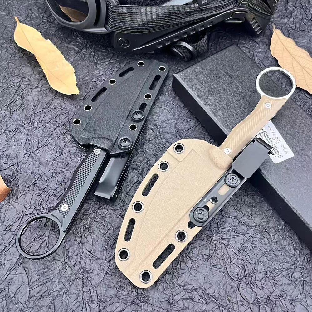 سكين شفرة ثابتة 20AZ/MKC سكين مستقيم نايلون ABS مقبض 440C شفرة البرية مغامرة متعددة الوظائف المحمولة عالية الجودة