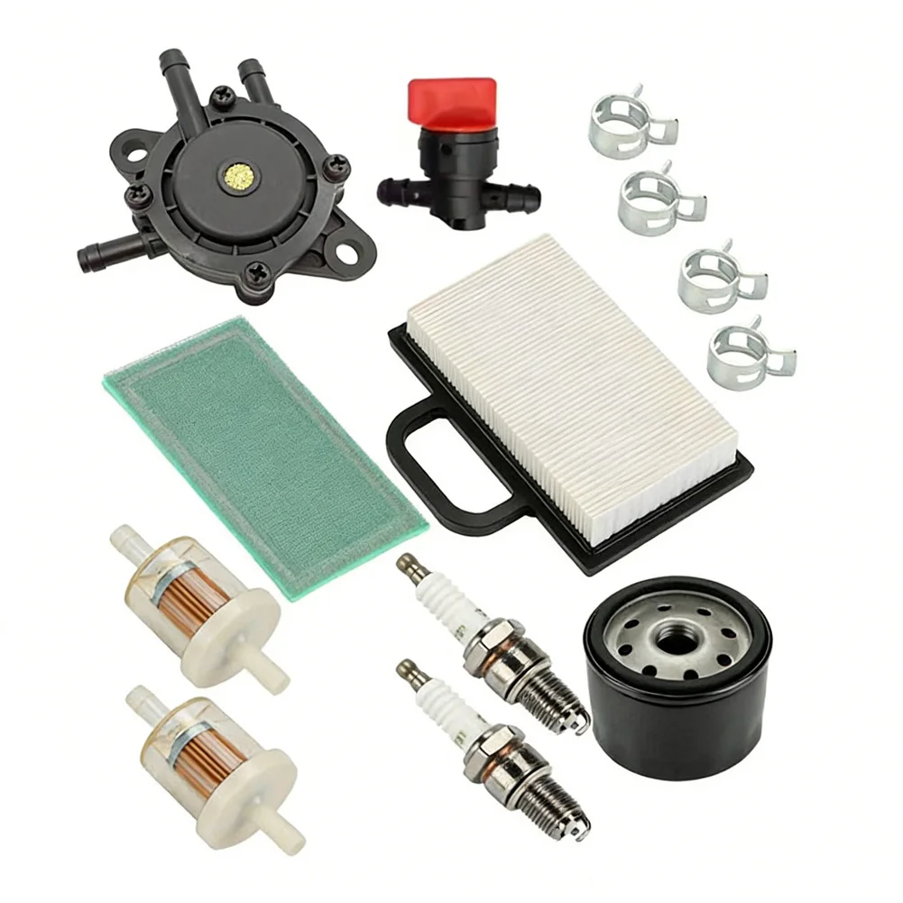 Air Kit for Lawn Tractors Includes Filter Assembly Sponge Pre Filter Fuel Pump 2 Spark 2 Fuel Filters Air Kit for