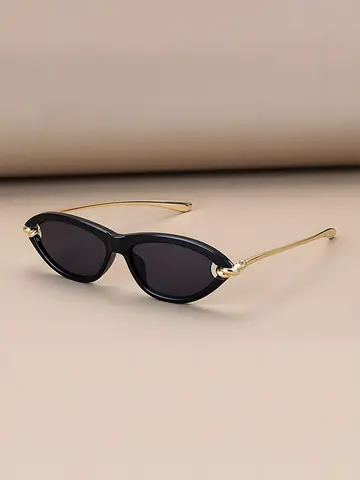 Trendy Luxury Brands Women's Cat Eye Tortoiseshell Sunglasses UV400 Oval Glasses For Woman Fashion Designer Classical Glasses