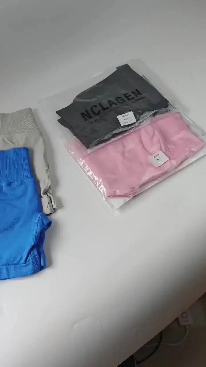 NCLAGEN Seamless Shorts 4.5' 체육관 반바지 여성 스크런치 엉덩이 피트니스 스포츠 짧은 운동 심리스 레깅스 러닝 요가 하의