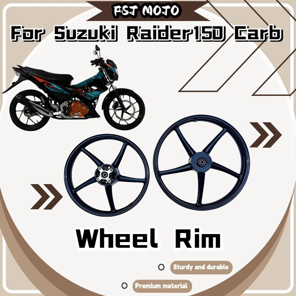 For Suzuki Raider150 Carb 4‑Spoke Alloy Disc‑Brake Wheel Rim Sturdy Anti‑corrosion Smooth‑riding Custom mod spare parts