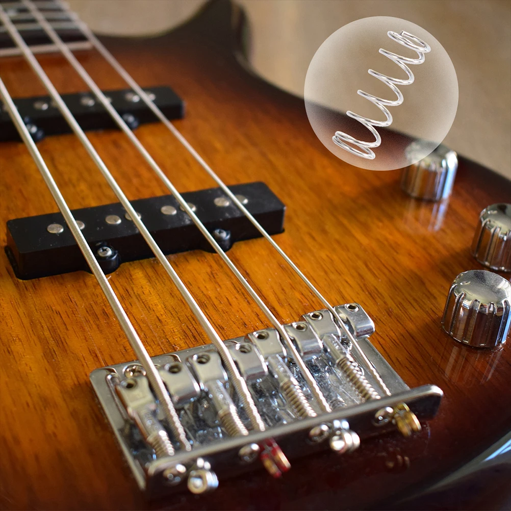

18 Pcs Guitar Spring Bass Parts Bridge Adjust Sound Quality Improvement Springs Metal Pickup Mounting