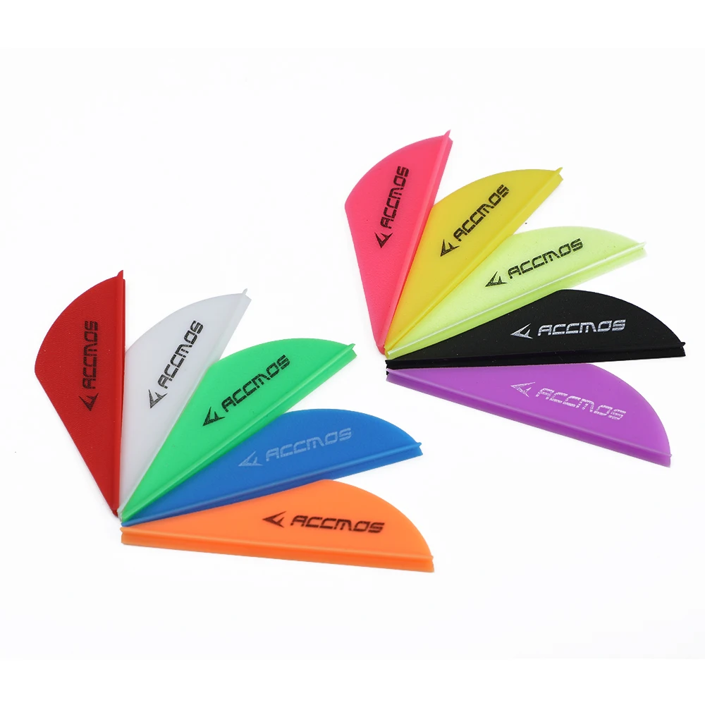 

50/100pcs ACCMOS 2inch Archery Feather Plastic Arrow Vanes for Carbon Arrow Shaft Arrow DIY Shooting Hunting Accessories