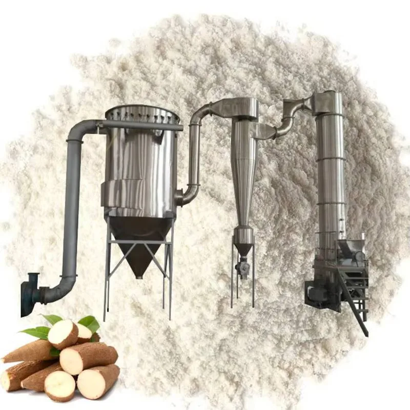 

High Speed Industrial Tapioca Starch Drying Machine Airflow Flash Dryer For Cassava Flour