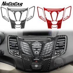 For Ford Fiesta 2011-2019 Carbon Fiber Instrument Central Control Panel Trim Kit Car Interior Accessories Decorative Stickers