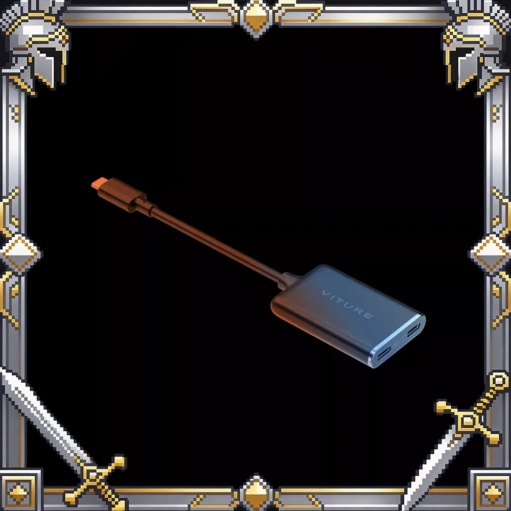 

Адаптер для зарядки VITURE Extended Charging Adapter Standard Edition с поддержкой 3D-видео, подходит для устройств USB-C, таких как Switch и Steam Deck.
