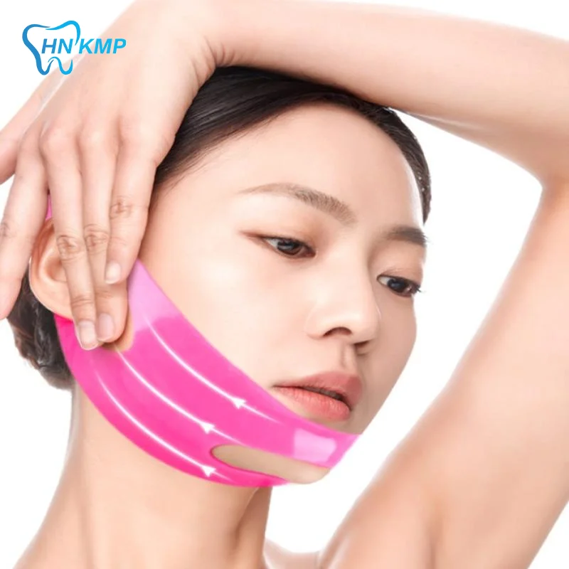 سيليكون الوجه ضمادة الخامس خط الوجه المشكل الذقن الخد رفع حزام الأنفية أضعاف الوجه تدليك حزام النساء الجمال العناية بالبشرة