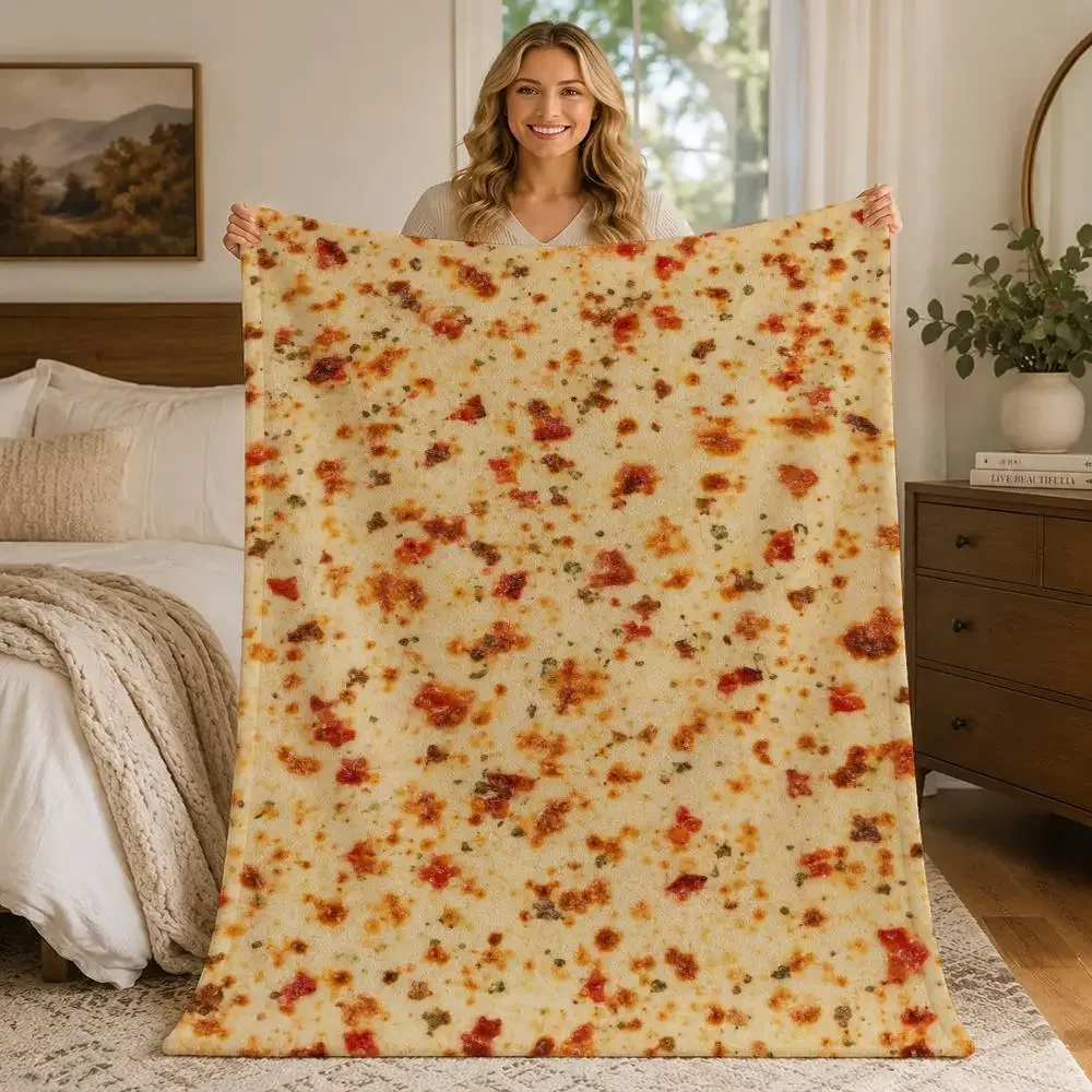 delicious food Throw Blankets Soft Warm Flannel Blanket Bedding for Bed Living room Home Sofa