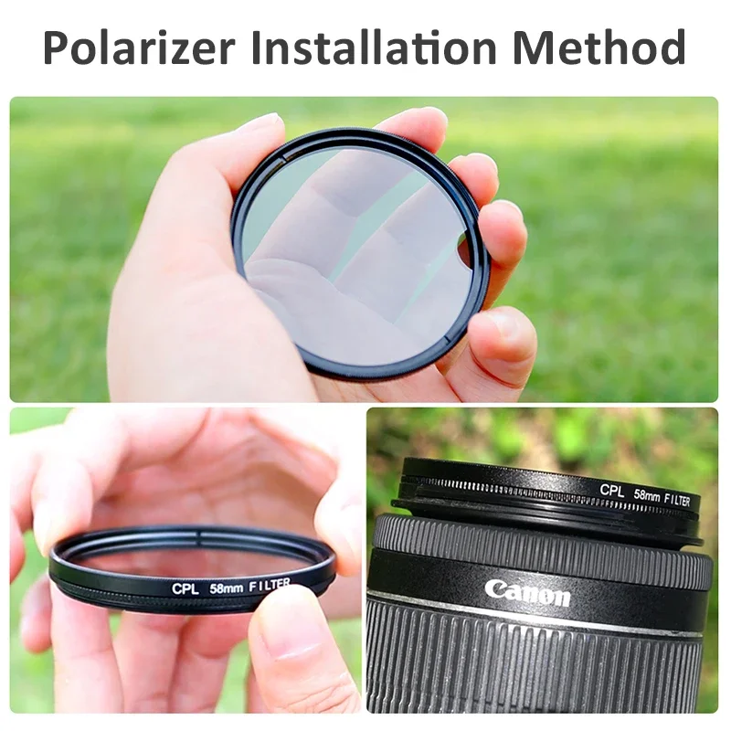 Filtre polarisant CPL MRC CPL 37 39 40.5 43 46 49 52 55 58 62 67 72 77 82 86 95 105mm filtre polarisant circulaire multicouche