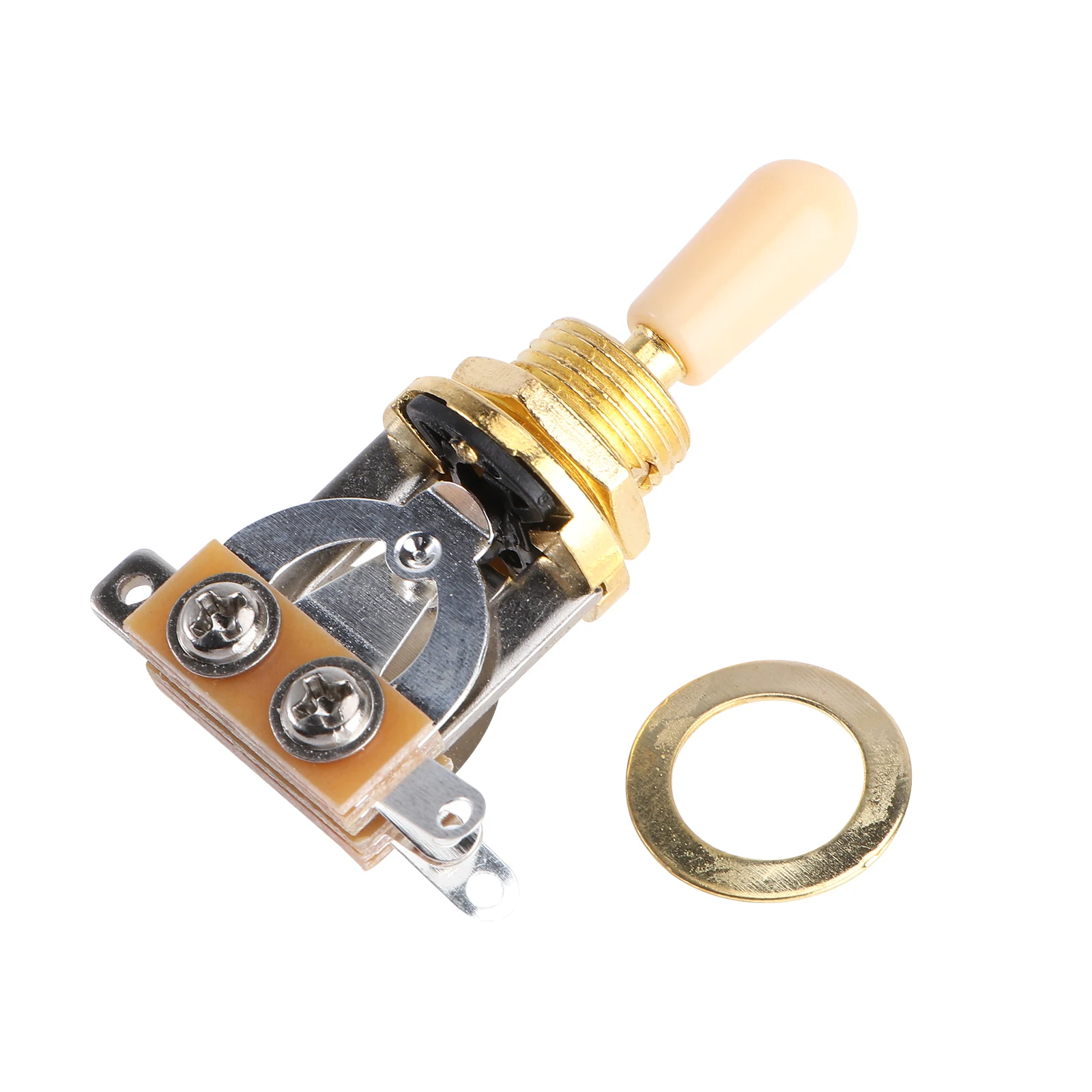 

Guitar Pickup Switch 3-Gear Button Metal Tip Golden 3-level Durable -type Component Accessories Sound On-off