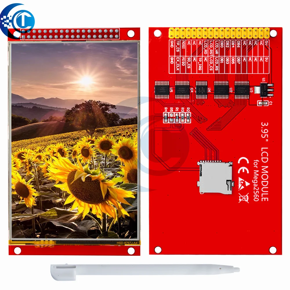 Módulo de exibição LCD TFT ILI9488 3,95" / 4,0": tela sensível ao toque 320 × 480 com interface de 8 bits – compatível com Arduino UNO/Mega2560