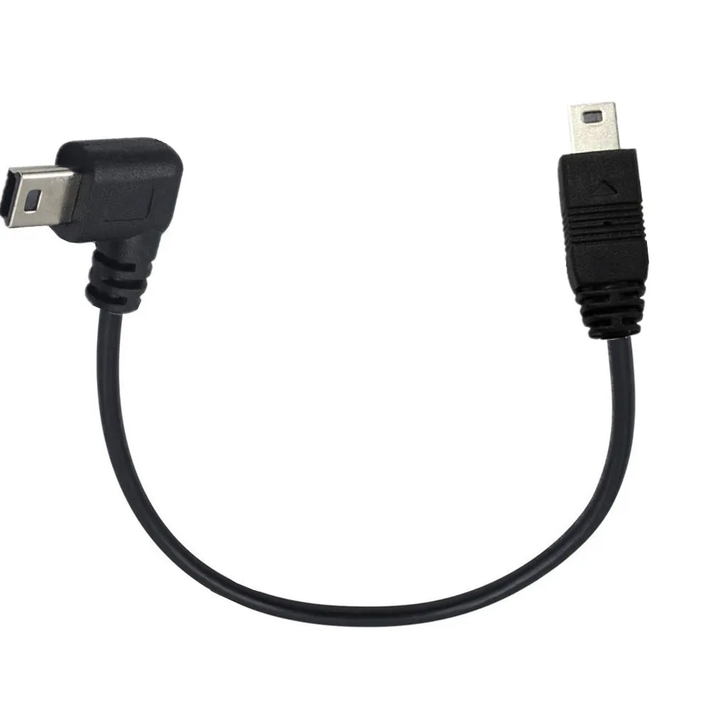 Mini Usb Type B Male To Male 5 Pin Converter Otg Sync Adapter Lead Data Cable 25cm For Hard Disk Digital Camera Phone Data Line