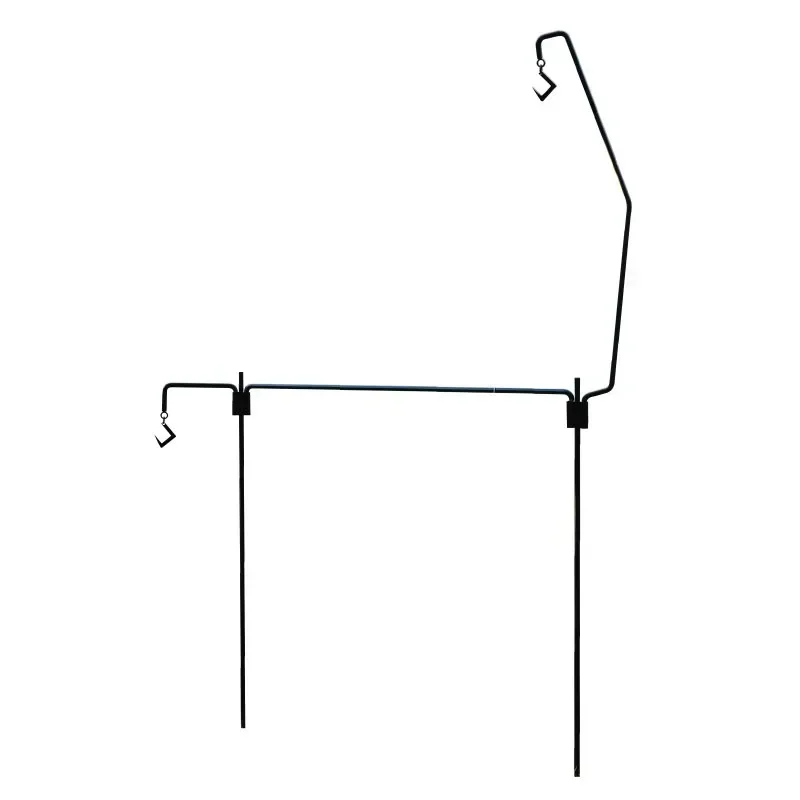 Outdoor Camping Light Stand Portable Removable Lighting Stand Cast Iron Incinerator Pole Vintage